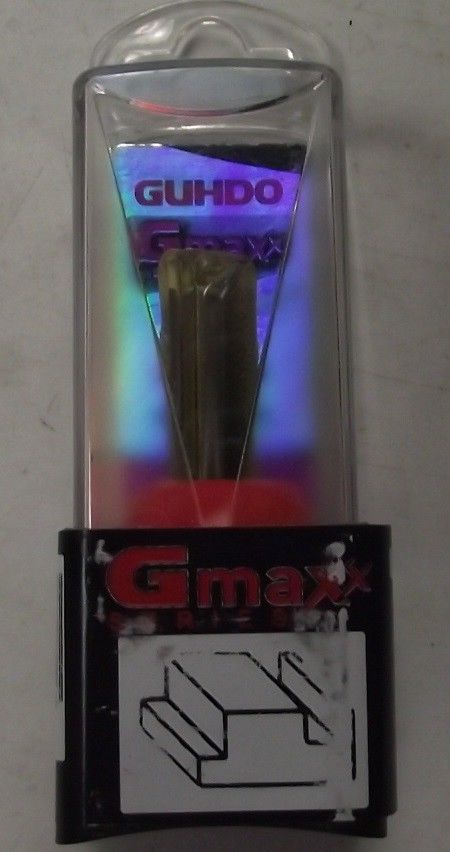 Gmaxx 7520.7134 3/8" Carbide Tipped Straight Router Bit 1/4" Shank German