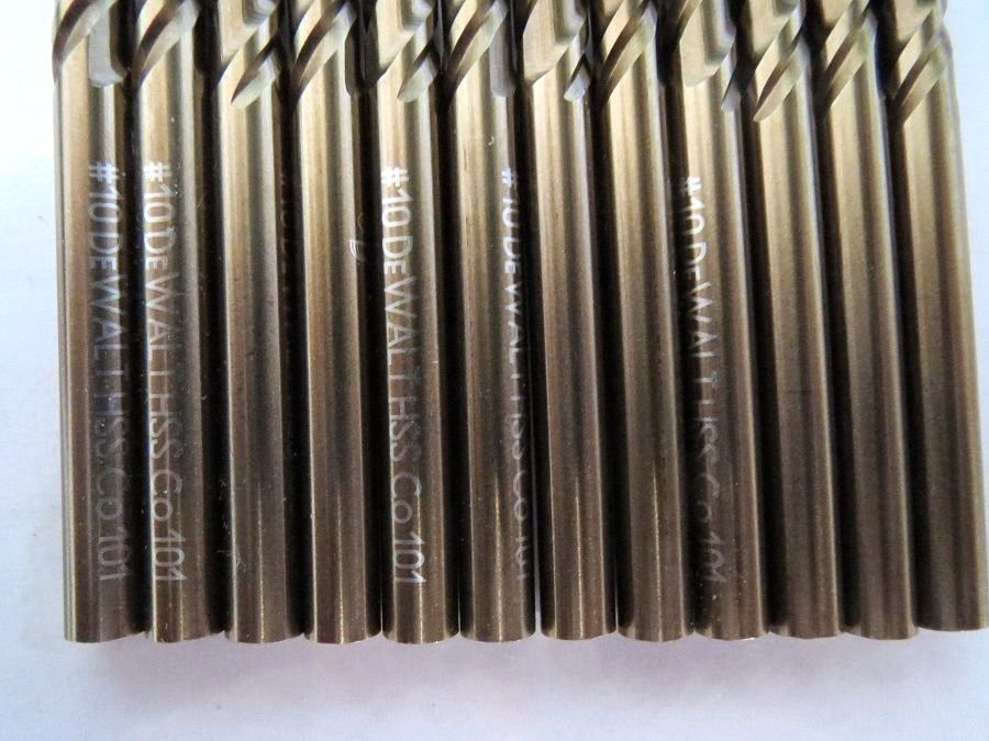 DeWalt DD4210B12 #10 Cobalt Jobber Drill Bits 12 Germany
