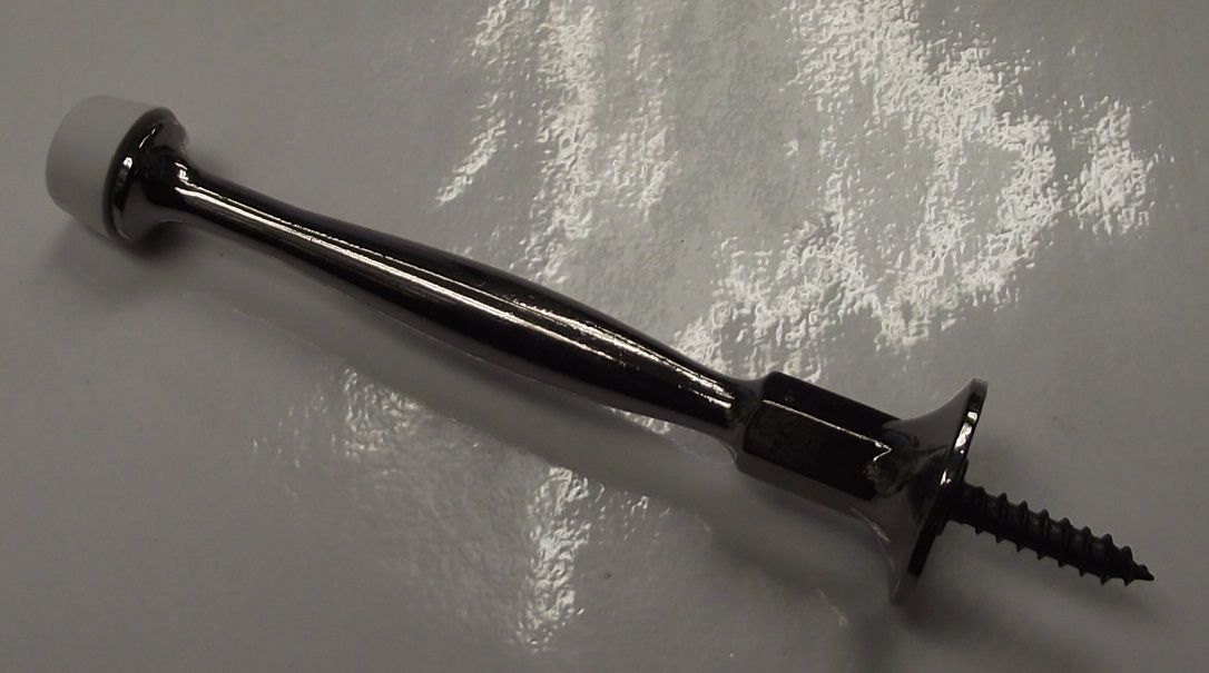 Taymor 25-4680AN ANTIQUE NICKEL Deluxe 4" Die-Cast Rigid Door Stop Door Hardware