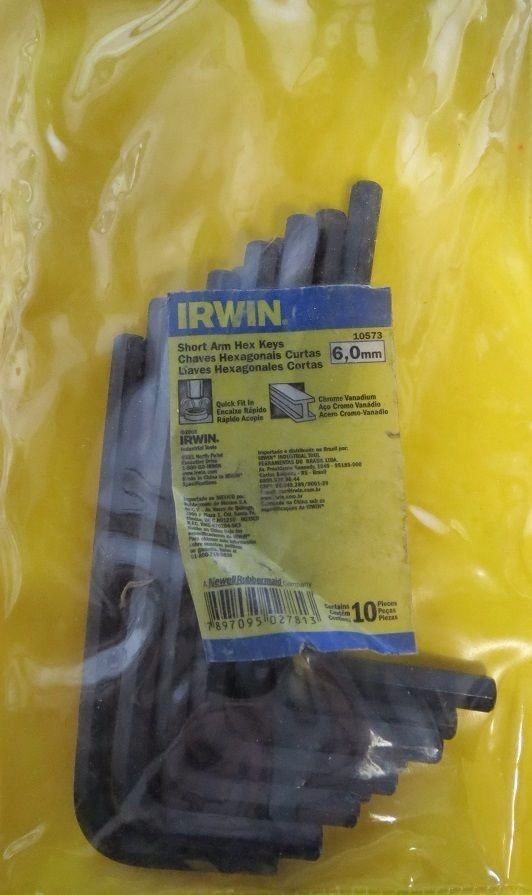 Irwin 10573 10 Piece Short Arm Hex Keys 6,0mm