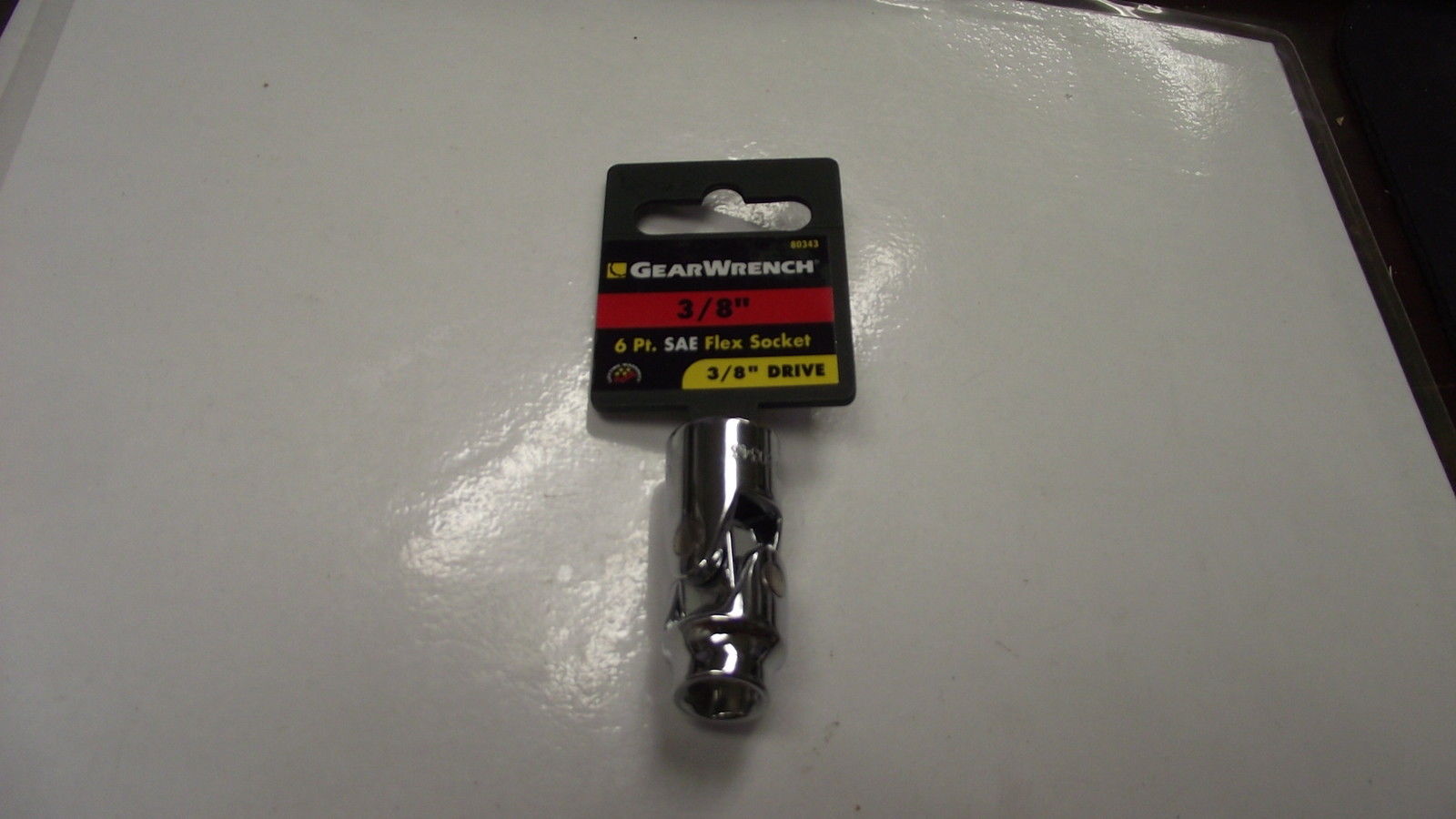 GearWrench 80343 3/8" Drive 6 Point Flex Socket 3/8"