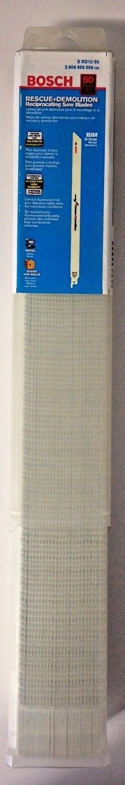 Bosch SRD12-50 12" x 10/14 TPI Bi-Metal Reciprocating Saw Blade 50 Pack