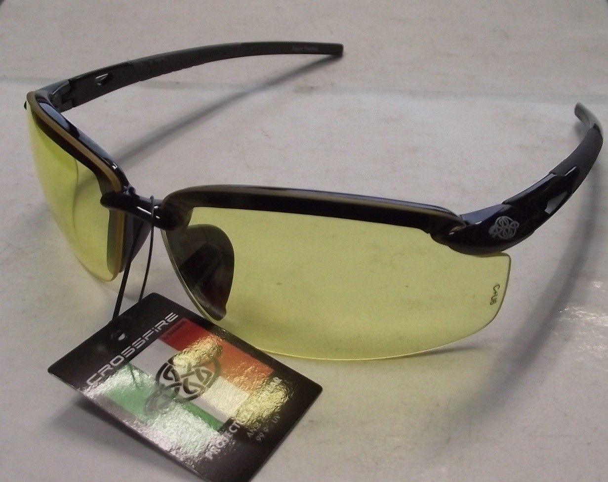 Radians 2955 Crossfire Safety Glasses Amber Lens