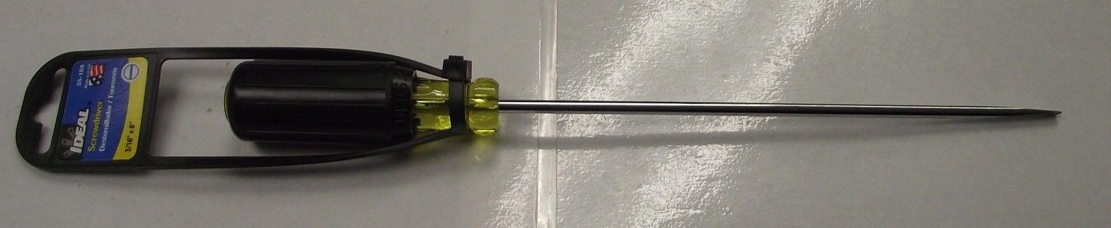 IDEAL 35-188 Electricians Cabinet Tip 3/16" x 8" x 11-3/4" Screwdriver USA