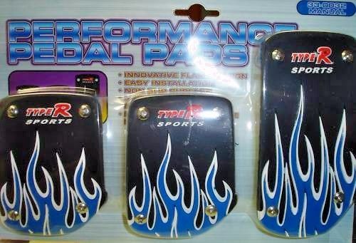Performance Pedal Pads 33-0032 TYPE-R Flame Design