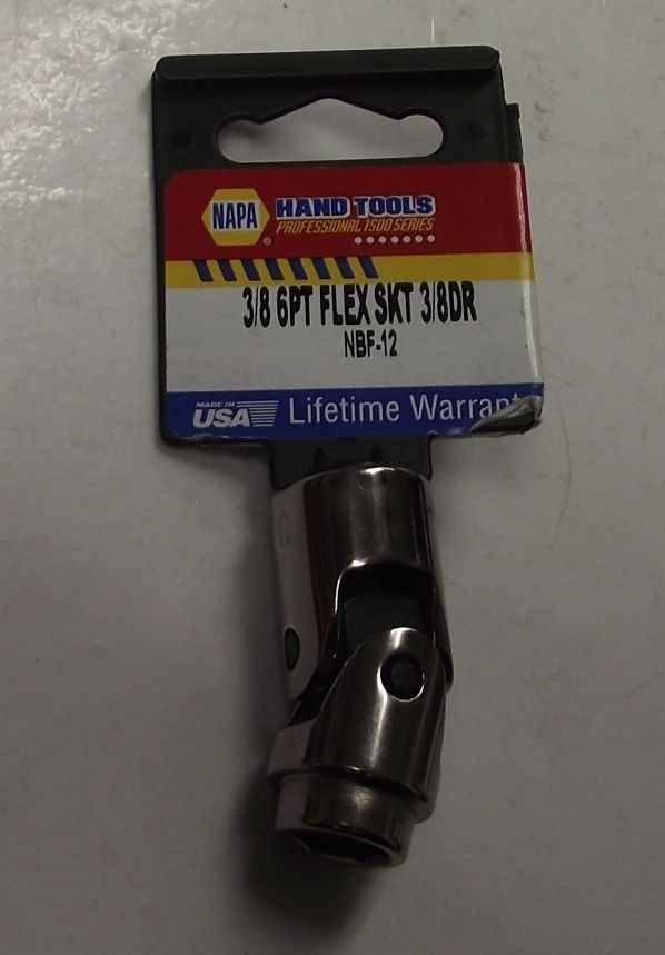 Napa NBF-12 3/8" Drive 3/8" Flex Socket 6pt. USA