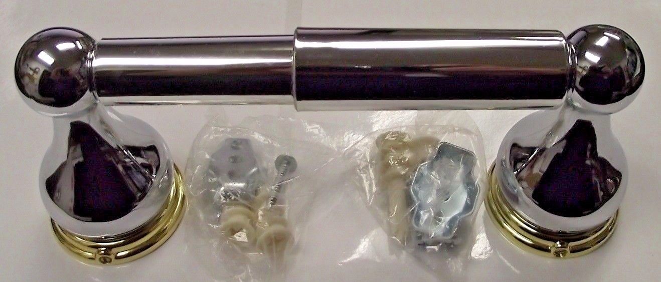 Taymor 04-CB4708 Toilet Paper Holder  Aztec Collection  (Chrome / Brass)