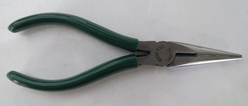 Allen 25206 6-1/2" Chain Nose Pliers With Side Cutter USA