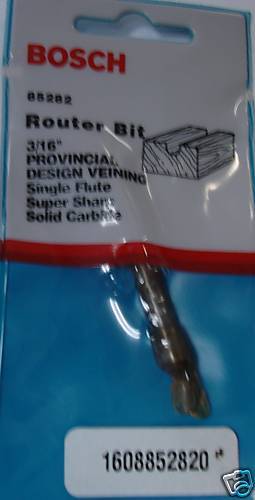 Bosch 85282 1/4" Arbor 3/16" Carbide Veining Bit Carbide