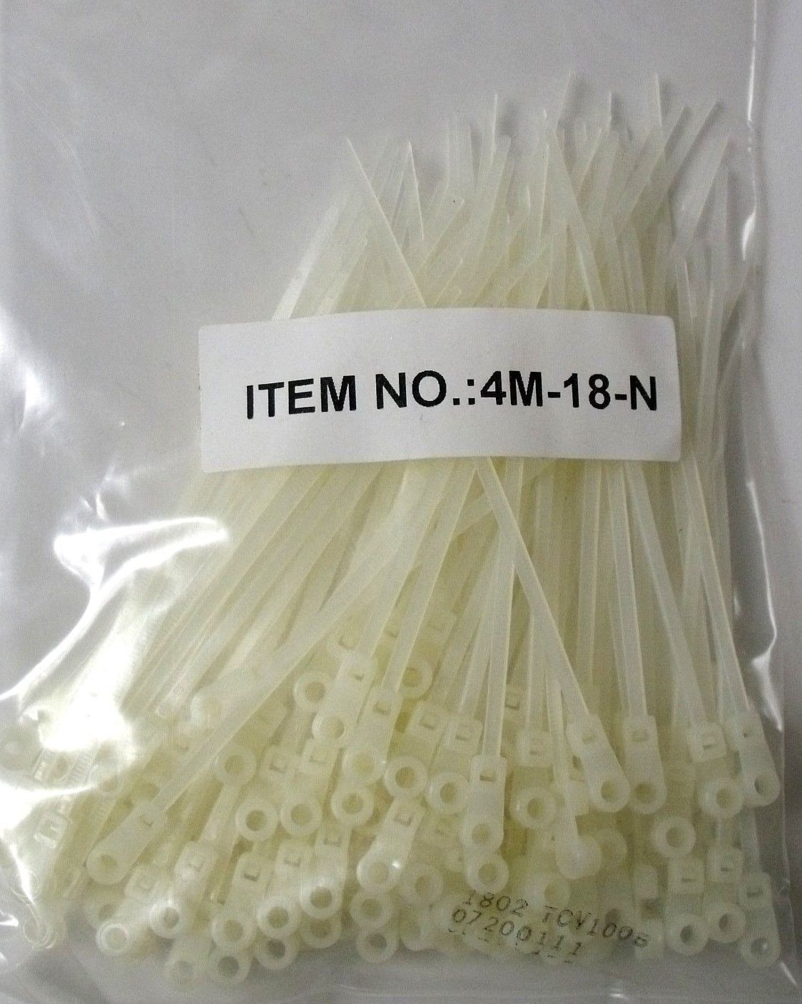 Gardner Bender 4" Natural Mounting Cable Ties 4M-18-N (2 Bags)