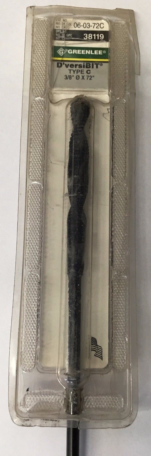 Greenlee 06-03-72C 3/8" x 72" D'Versibit "C"