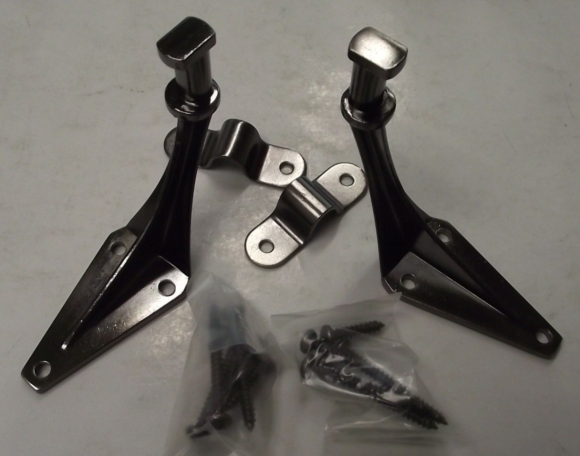 Taymor 25-P6390AN Deluxe Handrail Bracket Antique Nickel 2pcs.
