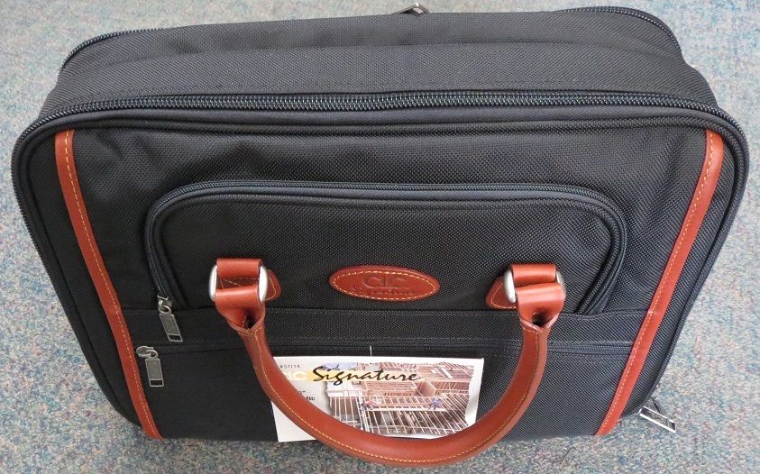 CLC 51114 Signature Series Nylon Laptop Briefcase 16" x 6" x 13"