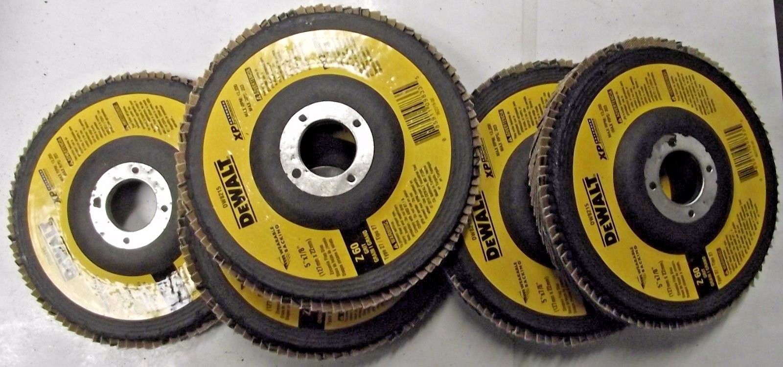 DEWALT DW8215 5" x 7/8 Z60 Grit T27 WB Extended Performance Flap Disc 5pcs.