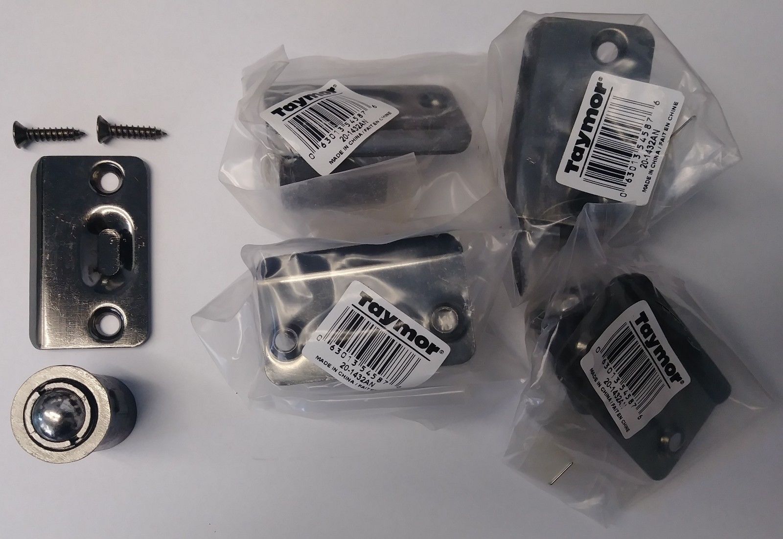 Taymor 20-1432AN Antique Nickel Drive-In Bullet Catch (5 Pieces)