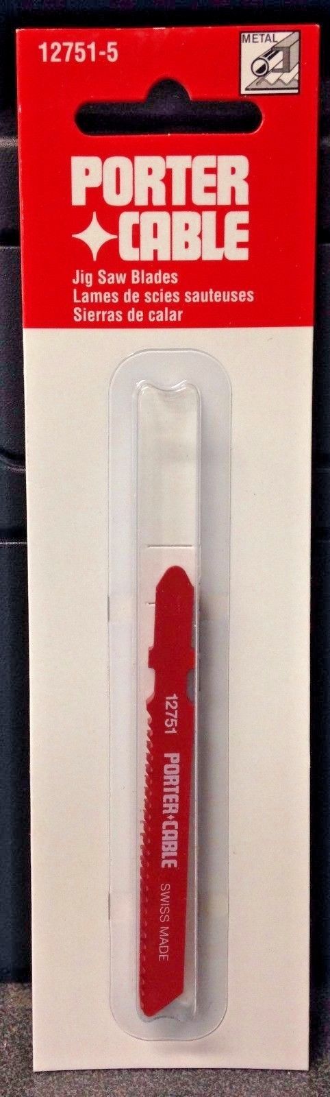 Porter Cable 12751-5 T-Shank Metal Cutting Jig Saw Blades 14 TPI 5 Pack