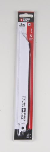 PORTER-CABLE PCA4809 8" 14TPI Bi-Metal Reciprocating Saw Blades 5pk USA