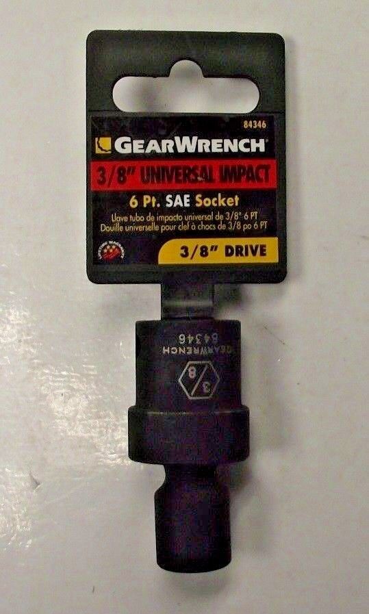 GearWrench 84346 Universal Impact Socket 3/8" Drive x 3/8" 6pt.