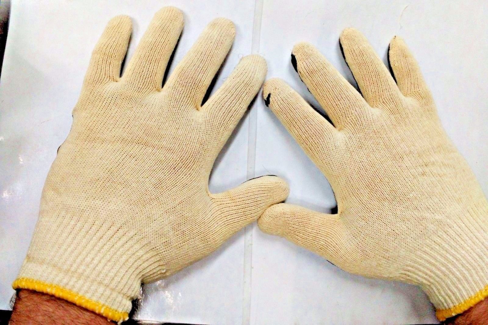 Magid 1395CX Vinyl Palm Knit GLOVE Cotton Men's Medium 1 Dozen