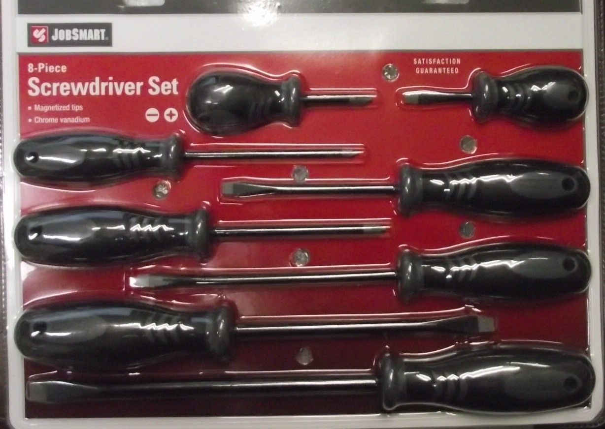 Jobsmart 1038061 8 Piece Magnetized Screwdriver Set
