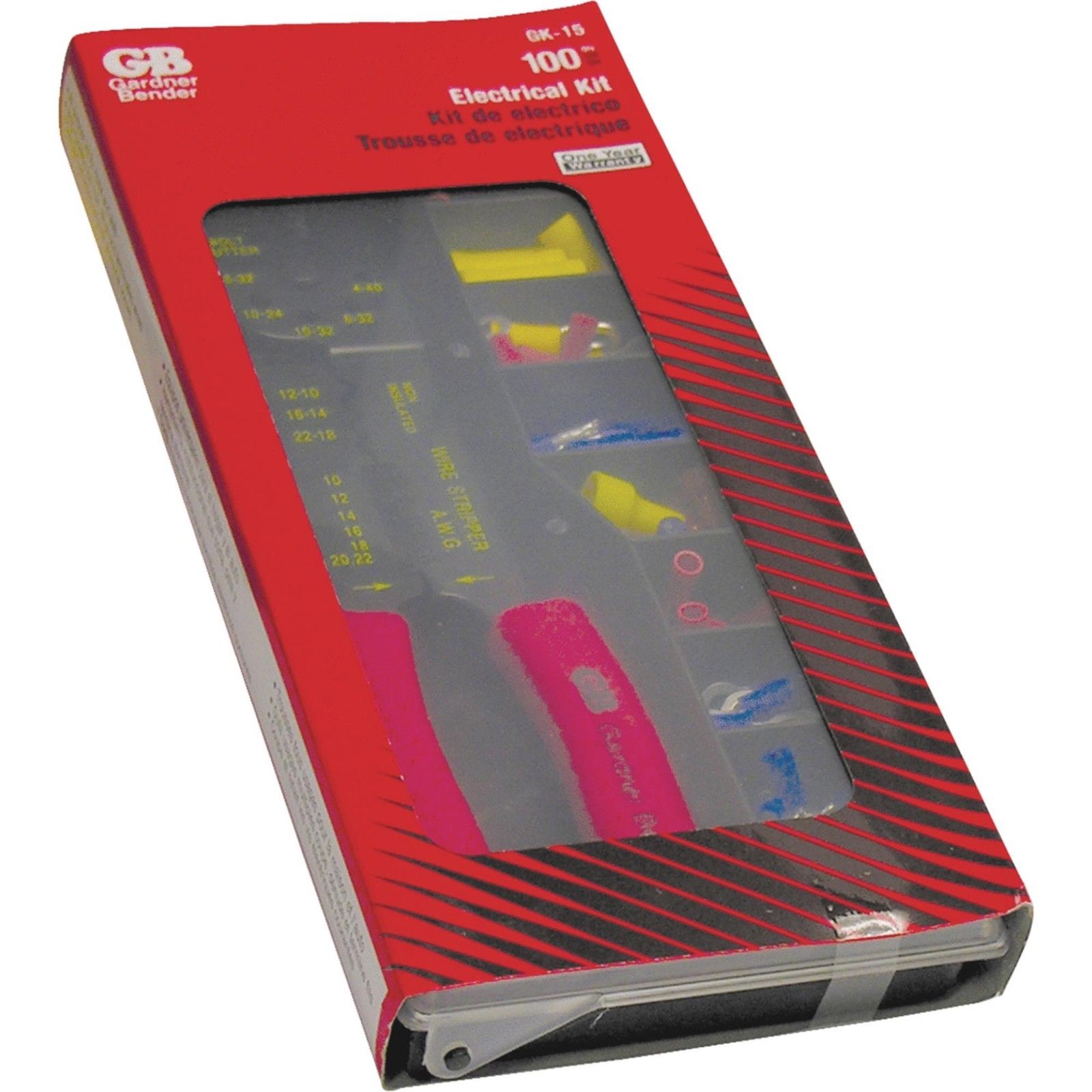 Gardner Bender GK-15 100 Piece Insulated Electrical Terminal & Crimping Tool Set
