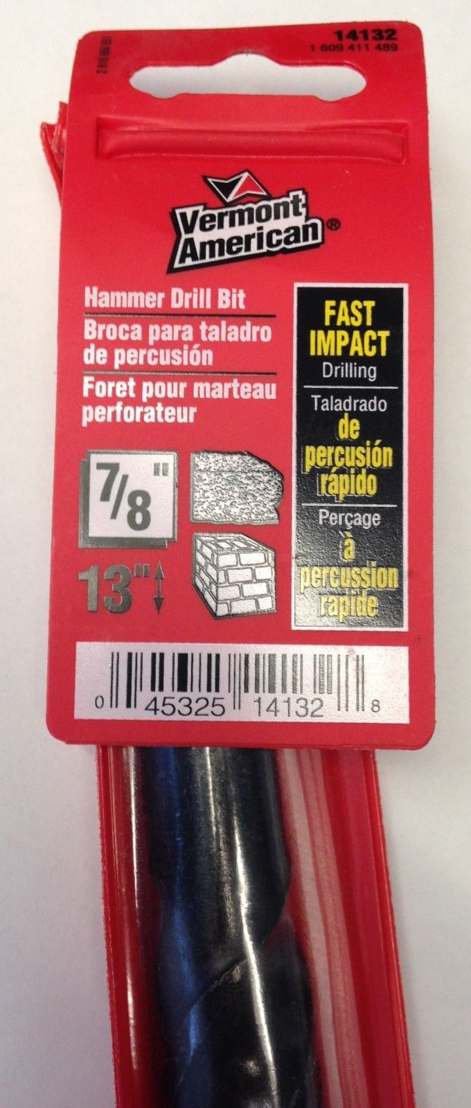 Vermont American 14132 7/8" x 13" Hammer Drill Bit