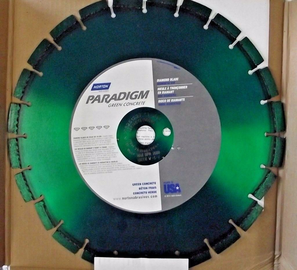 Norton Paradigm 70184647644 14" Cured Concrete Diamond Saw Blade USA