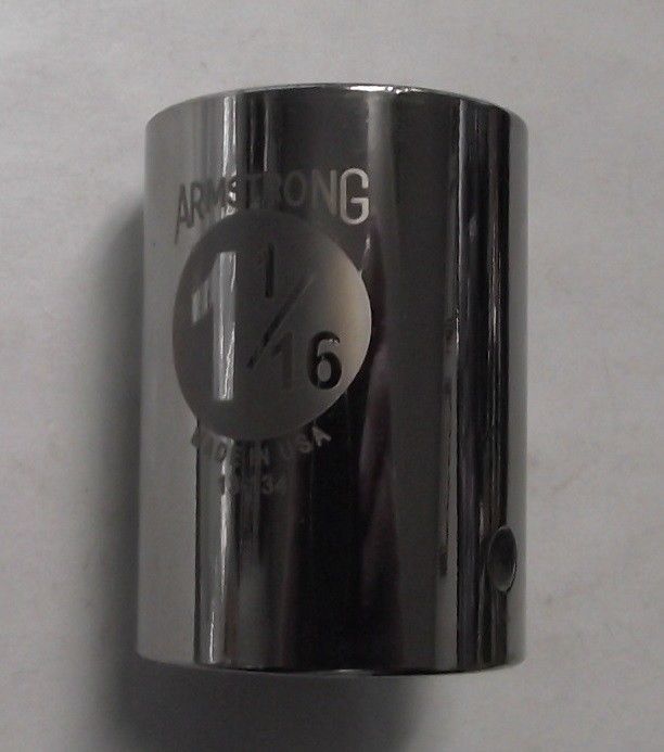 Armstrong 13-134 3/4" Drive 1-1/16" 12pt. Socket USA