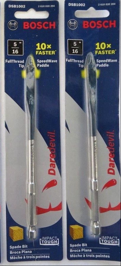 Bosch DSB1002 5/16" X 6" Daredevil Spade Bits 2pcs