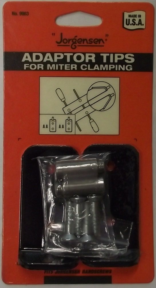 Jorgensen 9963 Handscrew Adaptor Tips for Miter Clamping USA
