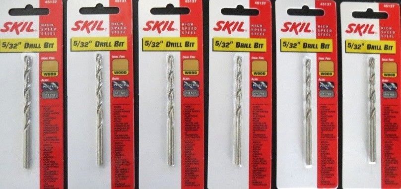 Skil 45137 5/32" HSS Drill Bit 6 Packs