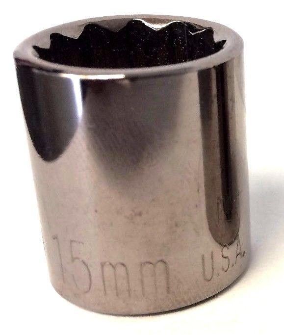 KD 3/8" Drive 15mm Socket 12pt. USA 528115