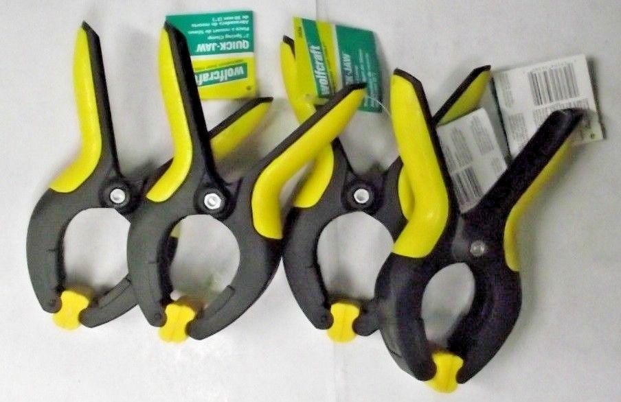 Wolfcraft 3436 Quick Jaw Spring Clamp 2" Swivel Head (4 Clamps)