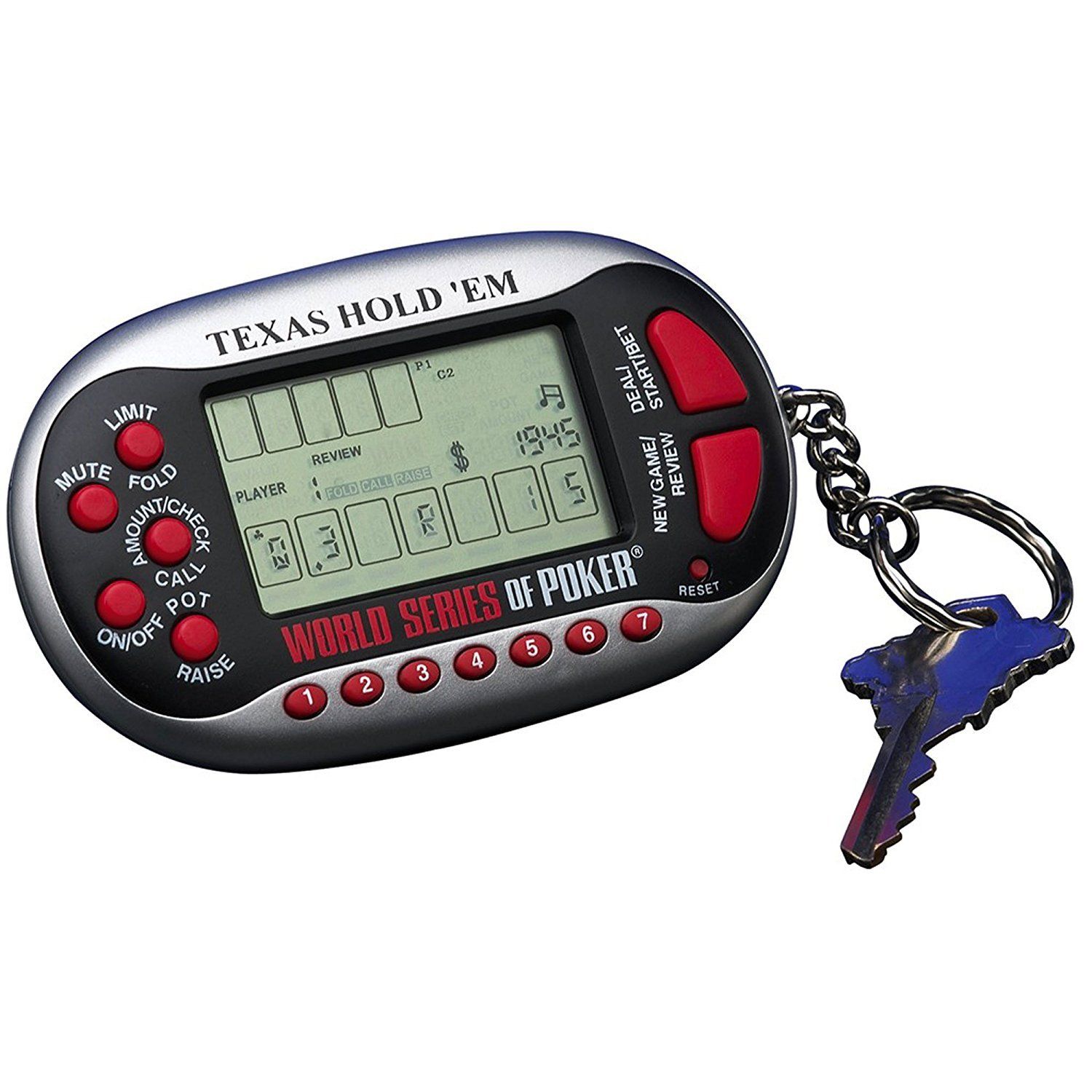 Excalibur Texas Hold'em Poker Keychain Game K399