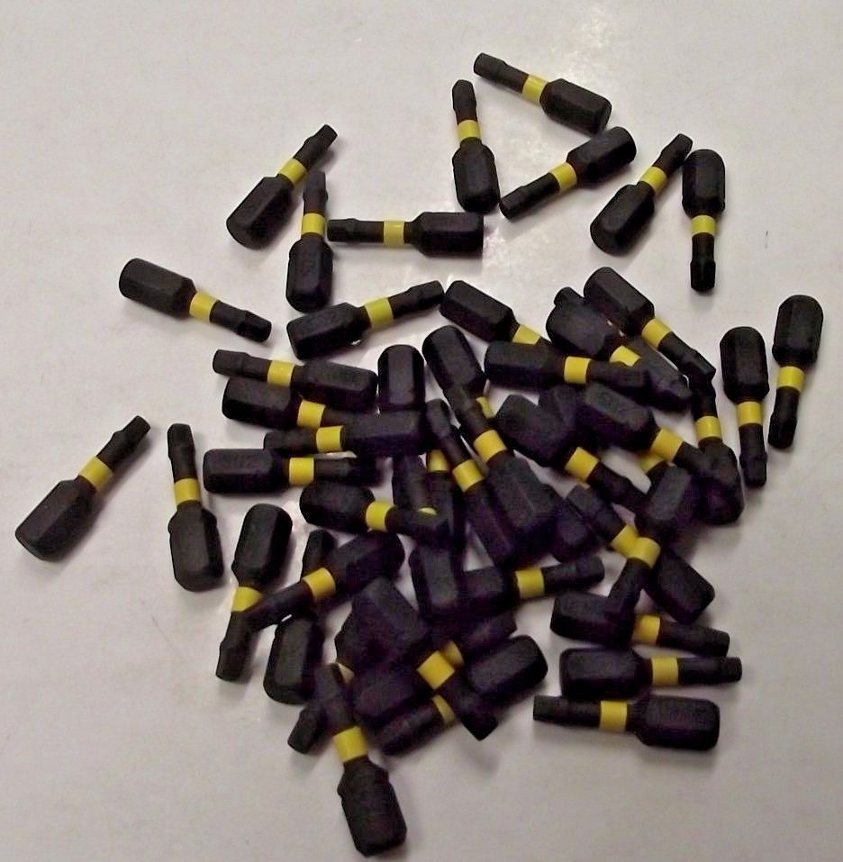 DeWalt #2 x 1" Square Impact Ready Power Screw Bit Tip 50 Pack DWA1SQ2IRB