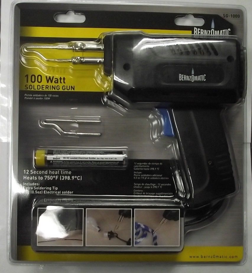Bernzomatic SG-1000 100 Watt Soldering Gun Kit