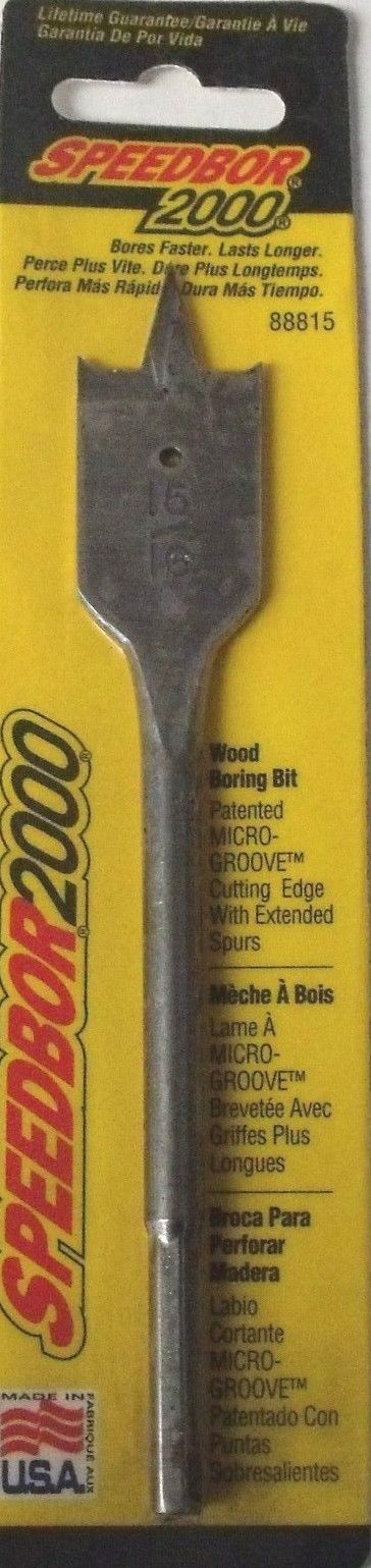 Irwin 88815 Speedbor 2000 Wood Boring Bit 15/16" x 6" USA