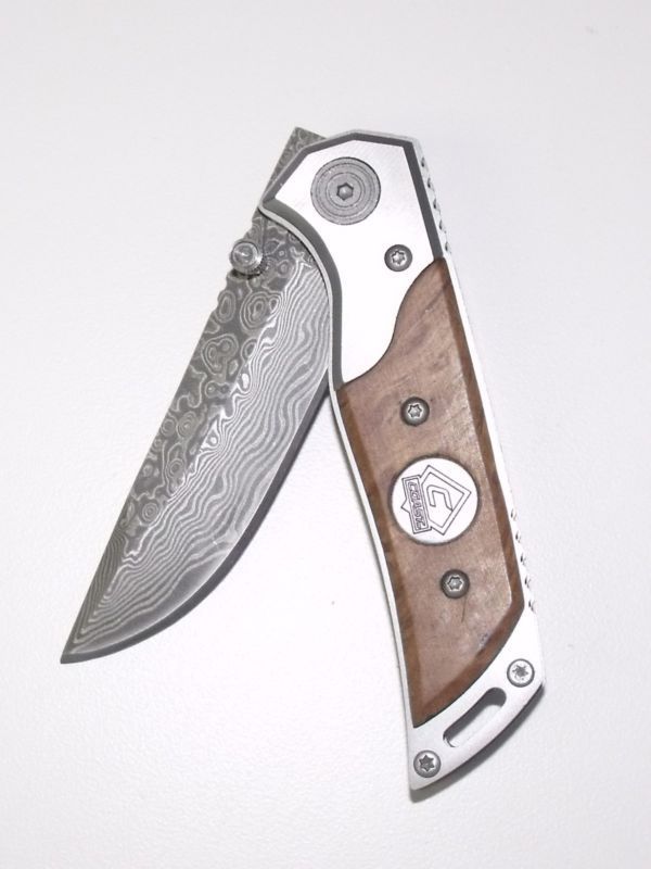 Coast C244301 6½" Thuya Damascus Stainless Folding Knife