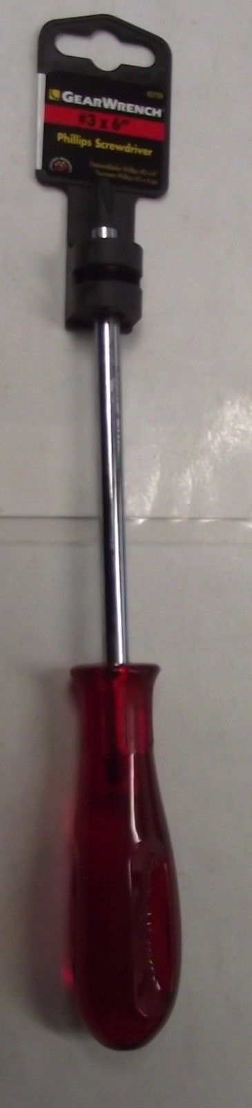 GearWrench 82720 Acetate Phillips Screwdriver #3 x 6"