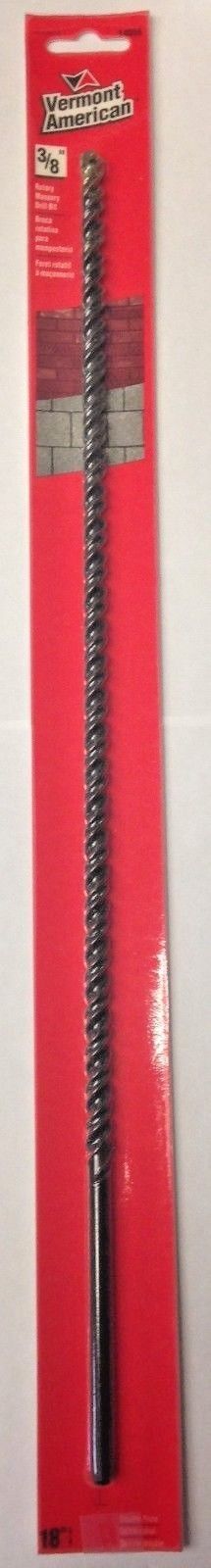 Vermont American 14056 3/8" x 18" Double Flute Rotary Masonry Drill Bit