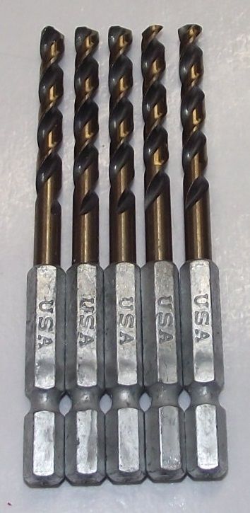 Bosch VA 4.8mm Drill Bits Hex Shank 5pcs 9502919 USA
