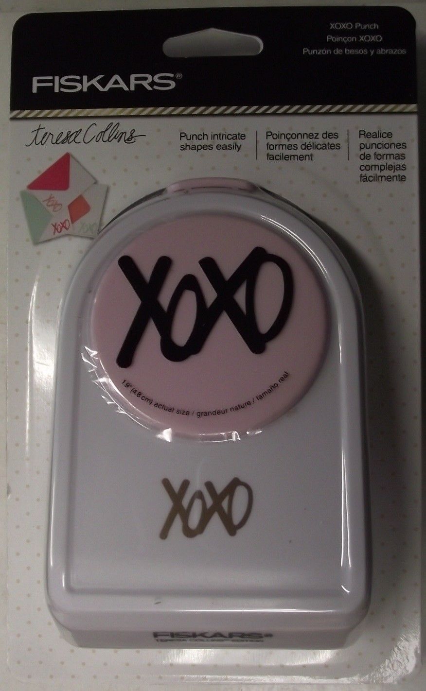 Fiskars Teresa Collins XOXO 2" Intricate Shape Punch Scrapbooking 177050-1002