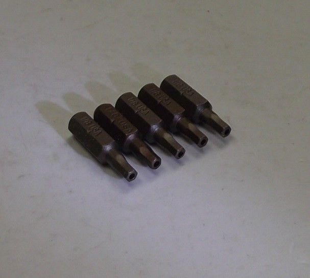 Bosch 335693 1/8" Allen Tamperproof Insert Screw Tips USA 5pc