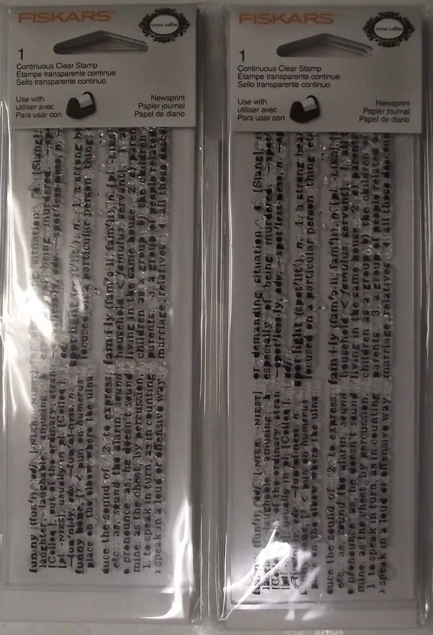 Fiskars 157060 F1 Continuous Stamps Teresa Collins Newsprint 4pcs.