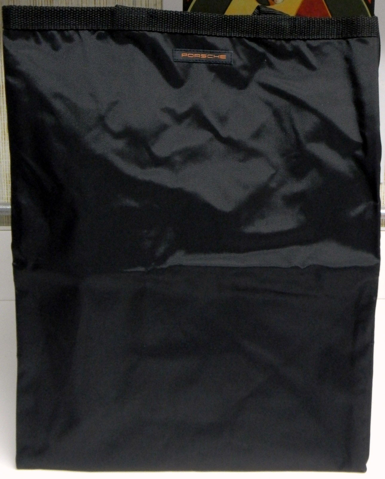 Porsche 31585 Go Green Grocery Black Bag 9" x 12" x 15"