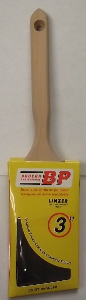 Linzer 2152-0300 3" Angled Sash Professional Paint Brush