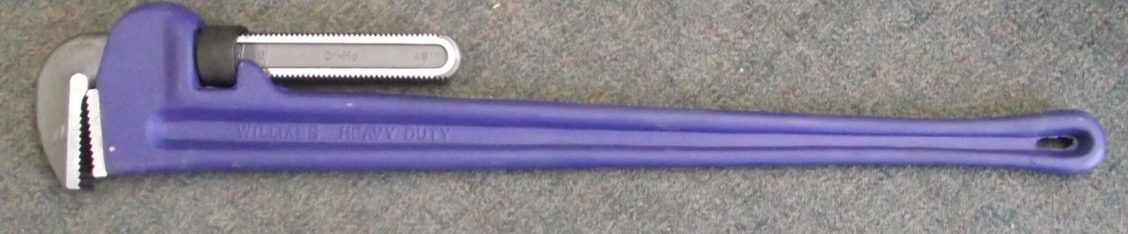 Williams 13532 48" Long Cast Iron Pipe Wrench with Scale