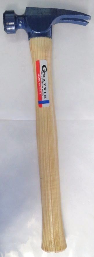 Grayvik 90141 19 oz. Milled Face Rip Hammer USA