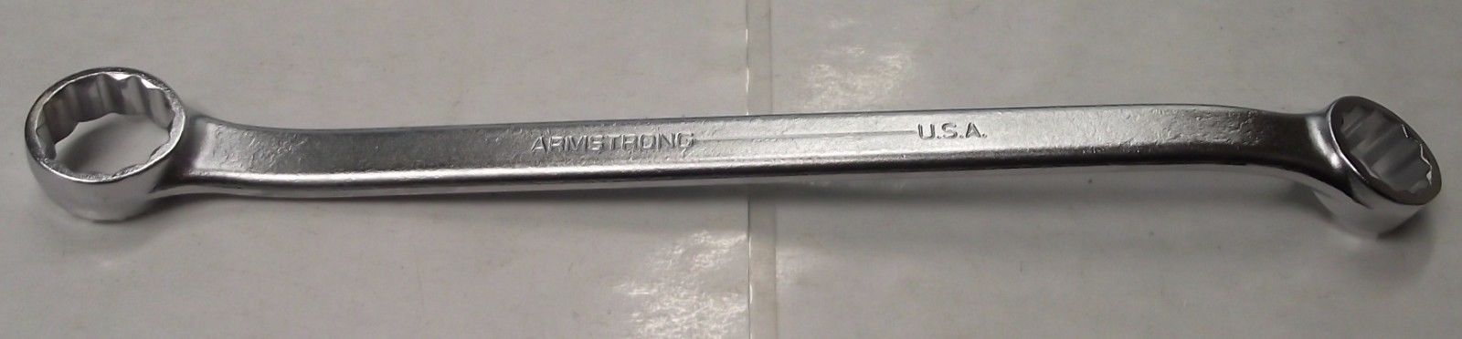 Armstrong 26-775 1-1/8 x 1-5/16" 12 Point Satin Finish 15° Offset Box Wrench USA