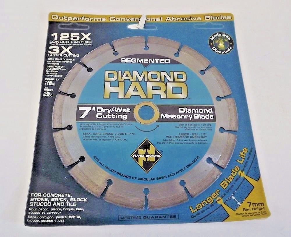 Planet Diamond 21307030 7" Seg. Diamond Masonry Saw Blade